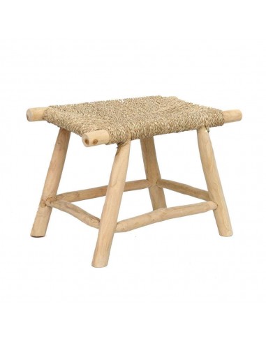 Tabouret en bois et osier - Assise en fibres naturelles 60 cm prix pour 