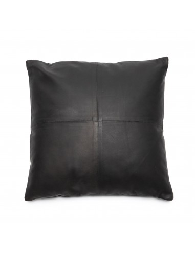 Housse de coussin The Four Panel Leather - Noir - 40x40 de France