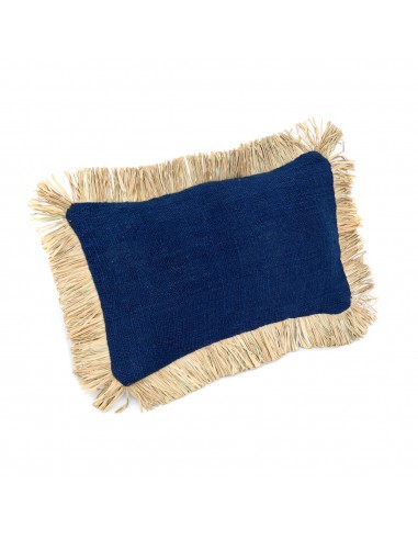 Housse de Coussin De Saint Tropez - Bleu Naturel - 30x50 basket pas cher