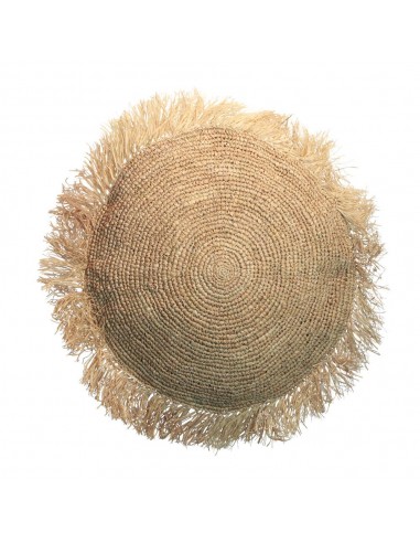 La Housse de Coussin Raphia - Ronde - Naturel - 60x60 le des métaux précieux